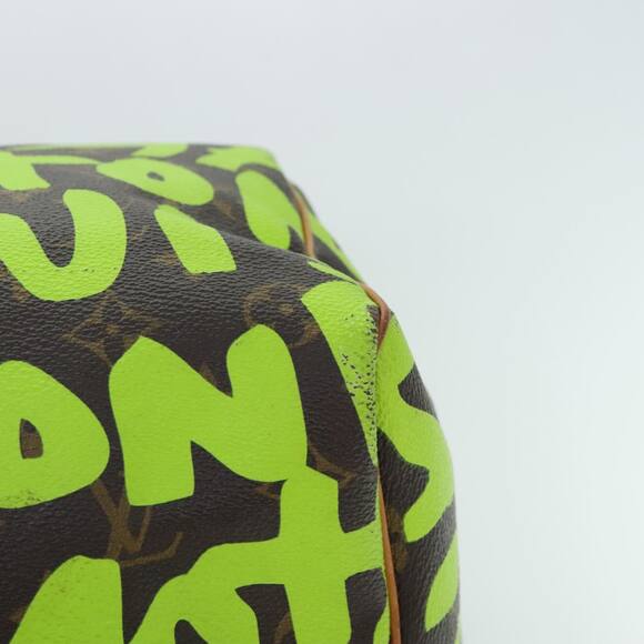 LOUIS VUITTON Monogram Graffiti Keepall 50 Boston Bag Vert M93700 - Picture 16 of 16